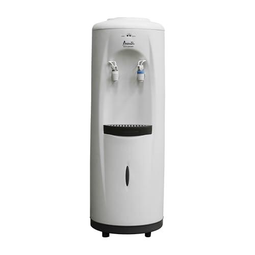 Avanti Avanti Water Cooler Dispenser Top Loading, Holds 3 & 5 Gallon Bottles with Stainless Steel Reservoir, Cold and Room Temperature, Perfect for Homes, Kitchens, Offices, Dorms, White