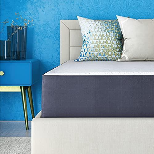 Classic Brands Cool Gel Ventilated Memory Foam 10-Inch Mattress, CertiPUR-US Certified, Mattress in a Box, Twin XL, White