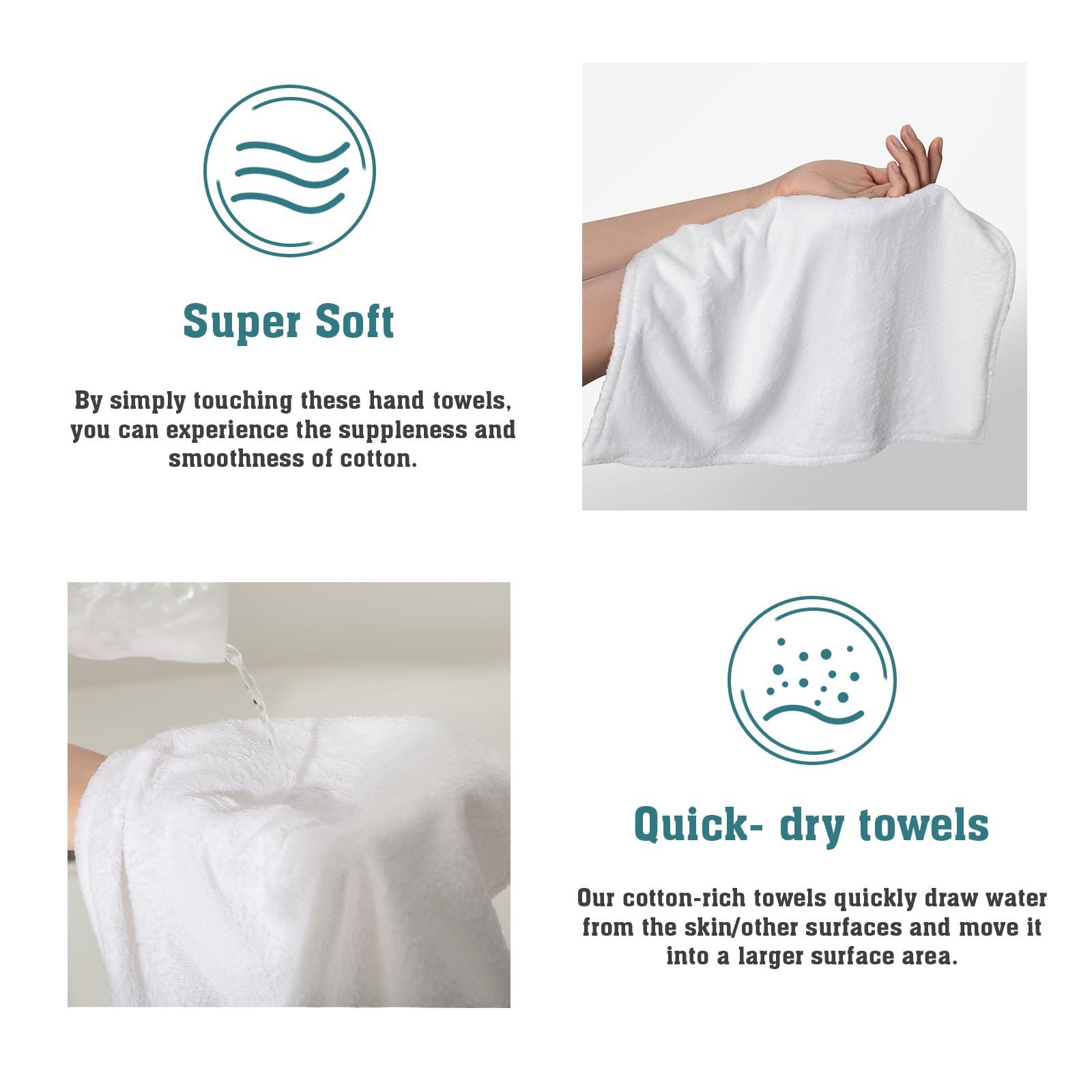 Giwawa Giwawa Fall Maple Leaves Hand Towel Autumn Colorful Leaf Kitchen Towels with Hanging Loop Microfiber Dish Cloth Tie Towel