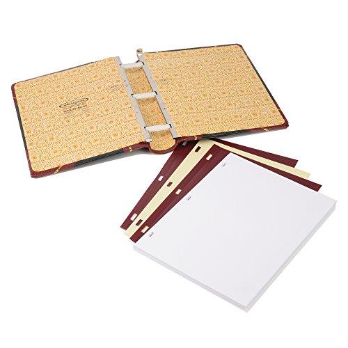 Wilson Jones Wilson Jones Minute Book, Binder Only, Letter Size, 500 Page Capacity, Imitation Leather, Red and Black (W397-15)