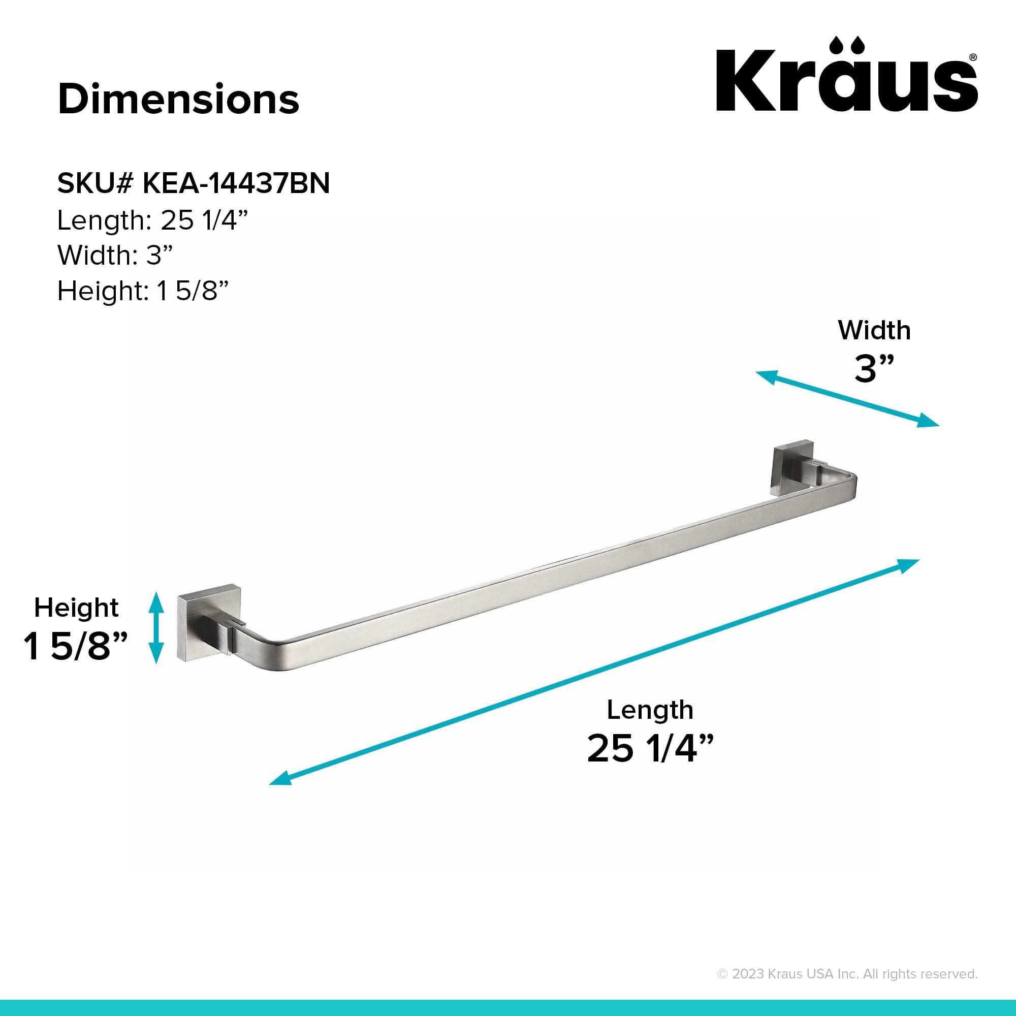 Kraus KRAUS Bathroom Accessories - Towel Bar in Brushed Nickel
