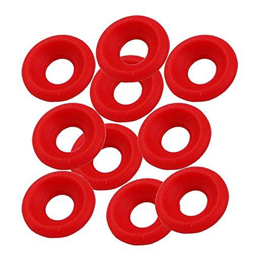 UP100® New Silicon Rubber Grolsch EZ Cap Swing Top Bottle Washer Gasket Red/white 25pcs (Red)