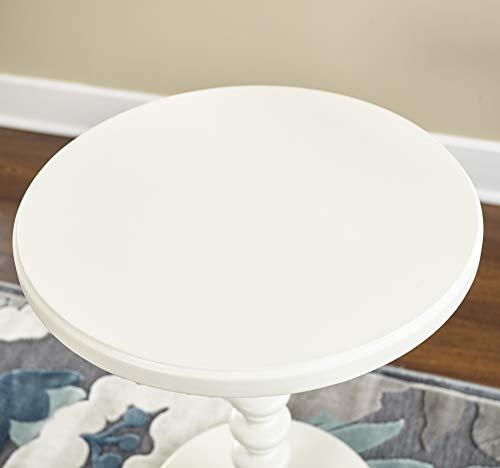 Powell Furniture Powell Furniture Powell Round Spindle, White Table 17 x 22.25 x 17