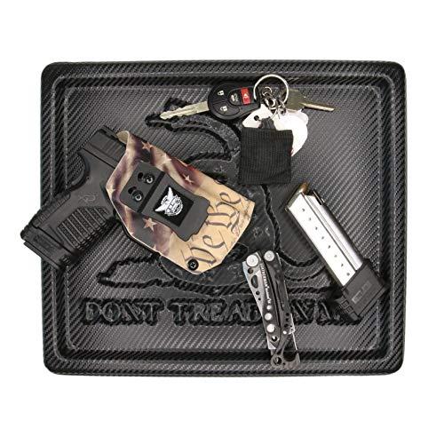 We The People Holsters We The People Holsters - Make America Great Again Trump EDC Kydex Dump Tray - MAGA Design Valet Tray for Men - EDC Organizer and Catch-All for Everyday Carry - Keys - Change - Phone (Carbon Fiber)