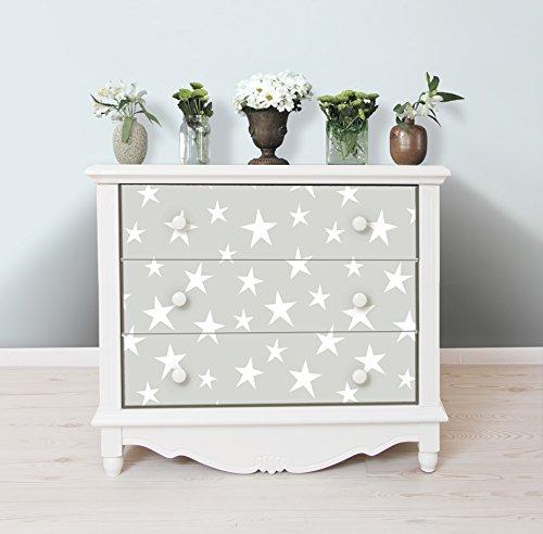 NuWallpaper NuWallpaper NU1932 Stardust Peel & Stick Wallpaper, Grey