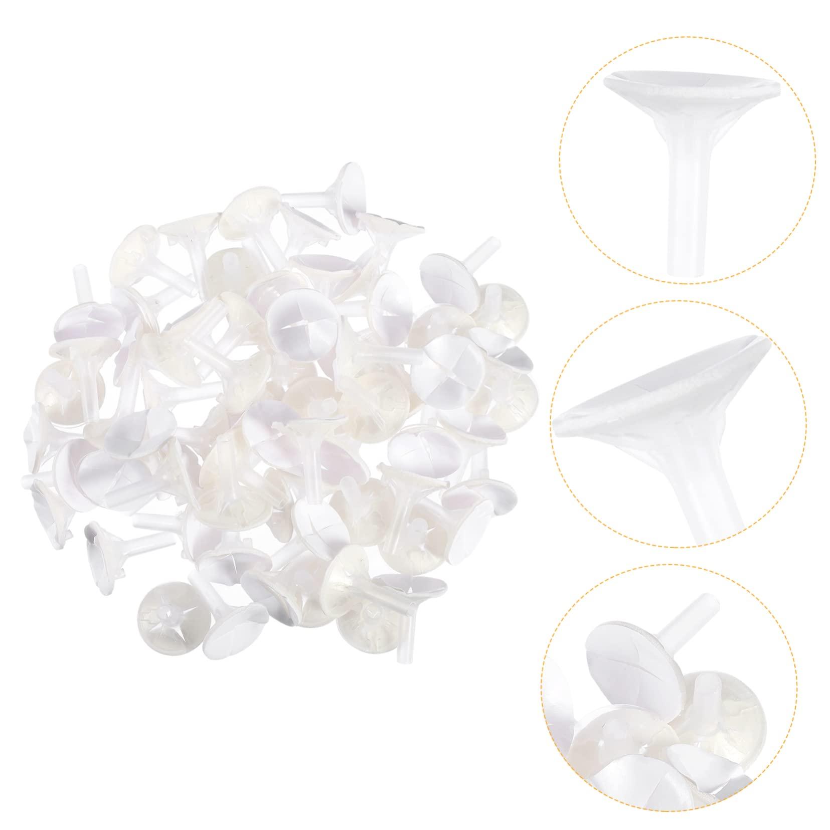 Operitacx Operitacx 300 Pcs Chocolate Torus Cake Pop Stand Cotton Candy Sticks Dessert Liners Mini Chocolate Wrapper Lids Holders Chocolate Molds Snacks Cake Pop Mold Candy Molds Graham White Plastic