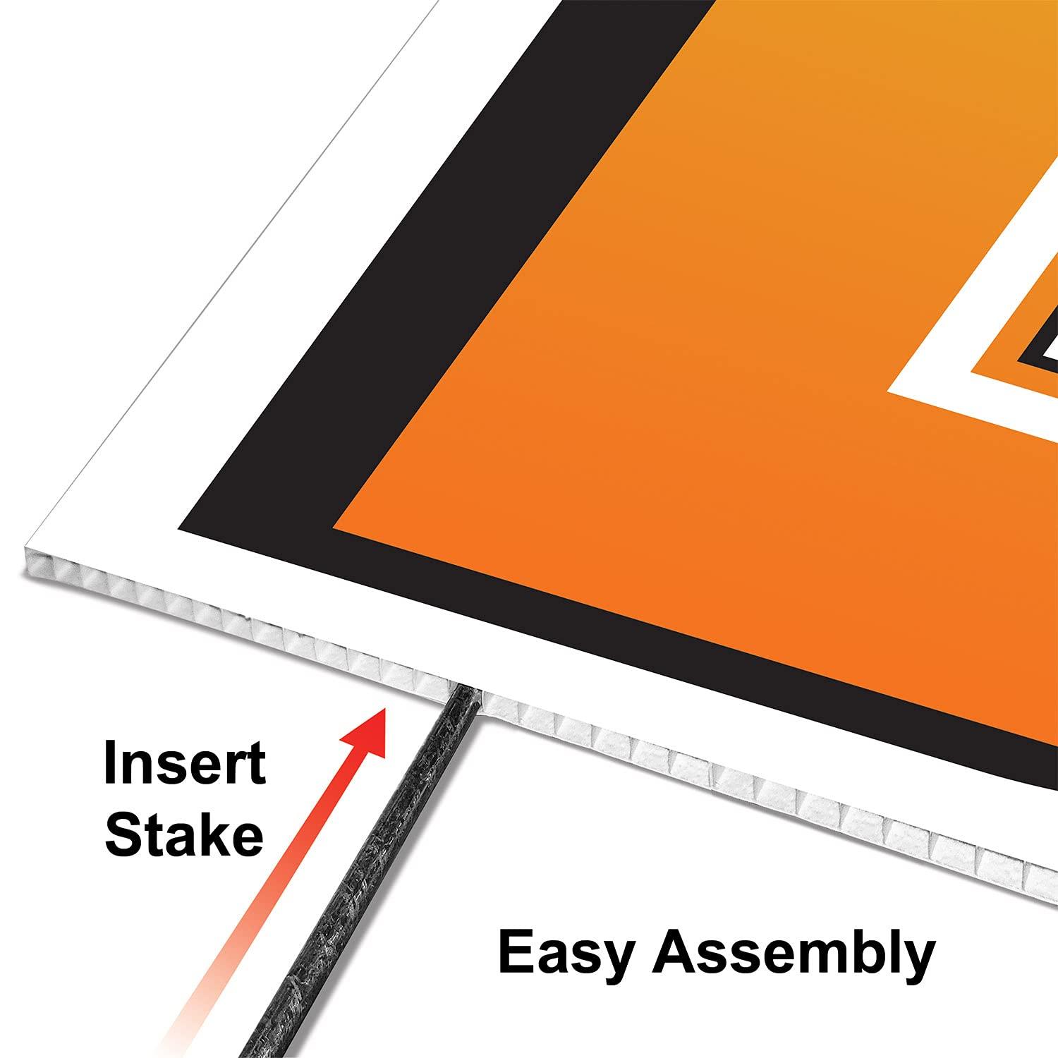 Beistle Beistle Letter H Yard Sign with Metal Stakes