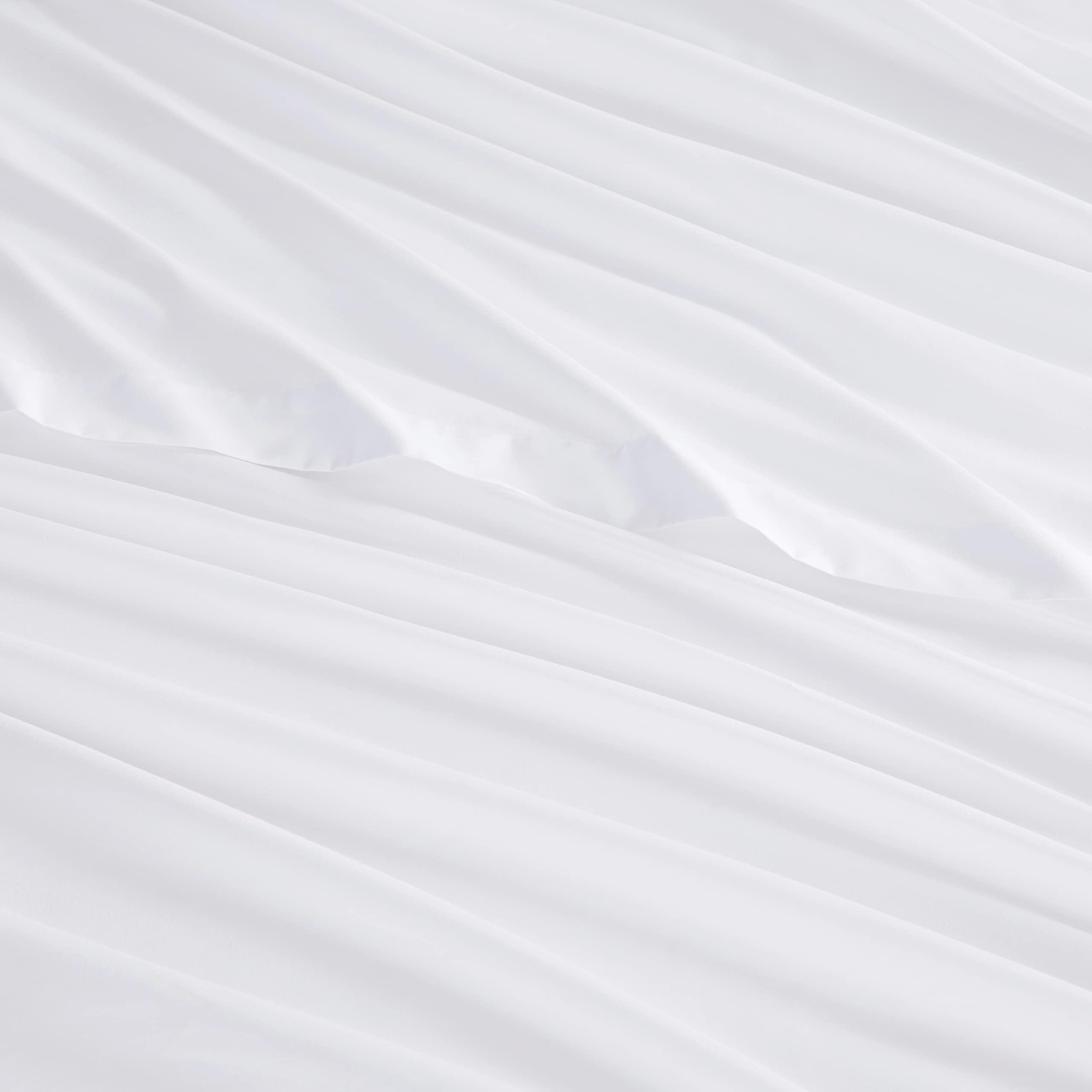 Nestl Nestl Split King Sheets for Adjustable Beds - 5 Piece Split King Sheets Set, Deep Pocket, Hotel Luxury, Extra Soft, Breathable and Cooling, White Split King Bed Sheets