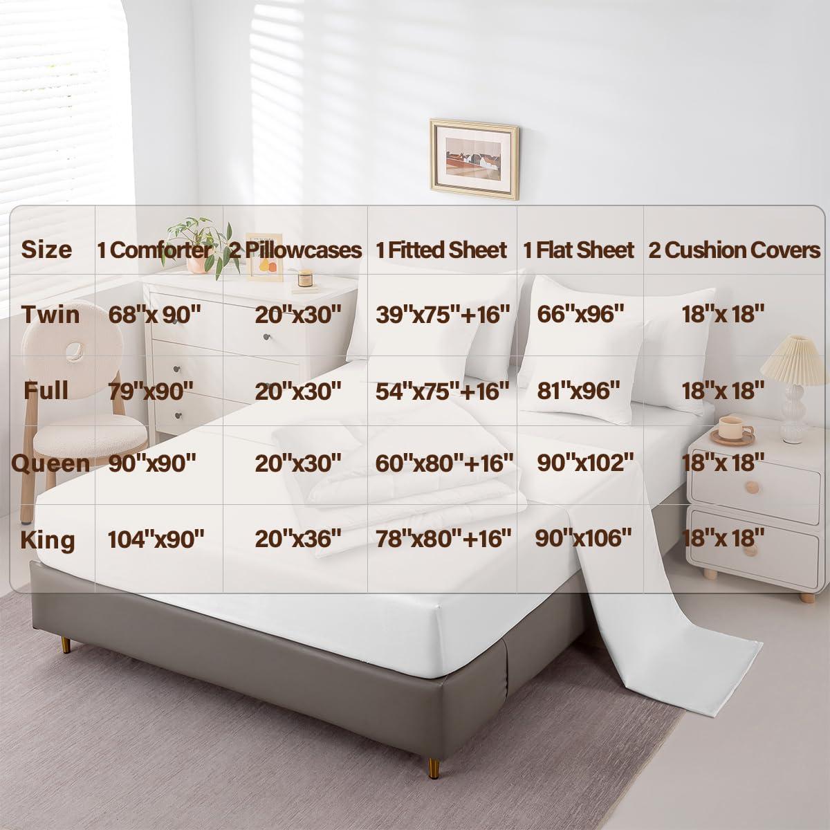 Feelyou Feelyou Ice Hockey Comforter Set with Sheets Queen Size Light Blue Ice Sports Games 7 Pieces Bedding Set for Kids Boys Girls Teens Hockey Player Bed in a Bag Puck Hockey Bed Set