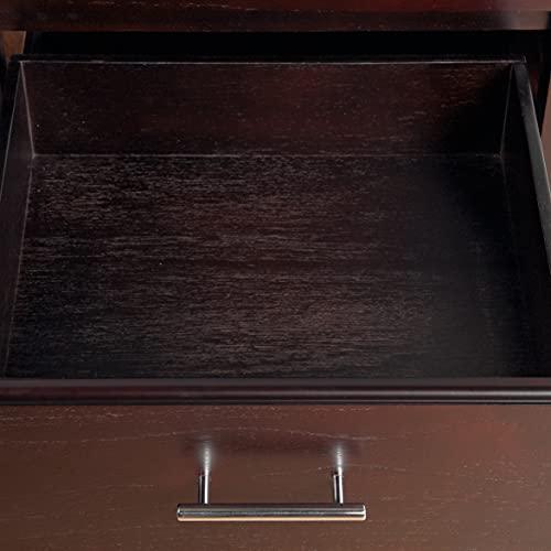 Modus Furniture Modus Furniture Solid Wood Nightstand, 1-Drawer, Nevis - Espresso