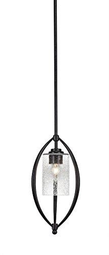 Toltec Lighting Toltec Lighting 2401-DG-300 Marquise 1 Light Mini Pendant, 4\" Bubble Glass