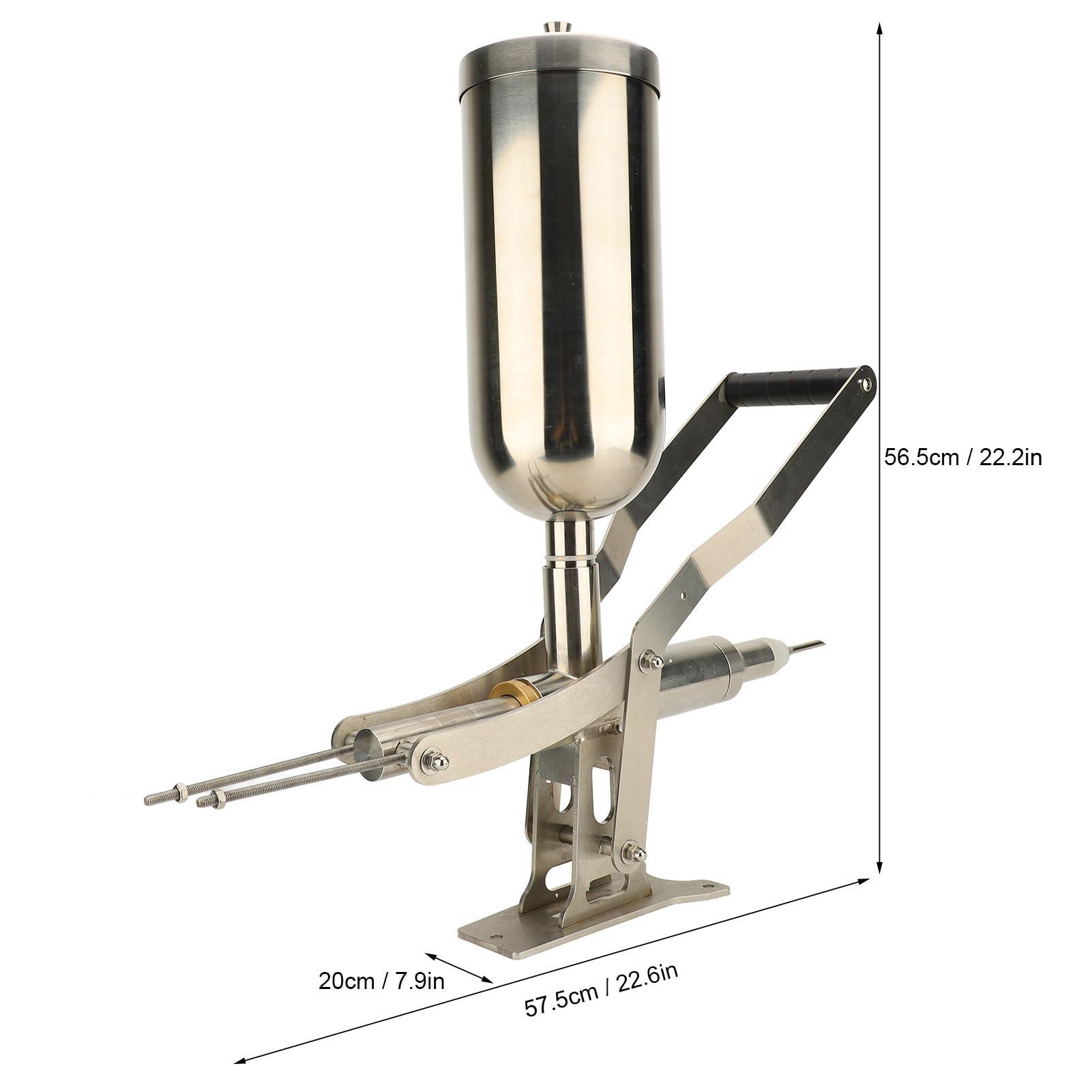 TARSHYRY TARSHYRY Donut Filler Machine, Donuts Dessert Churro Makers, 4.5L Manual 304 Stainless Steel Doughnut Cream Filling Machine for Bread Cake Churros