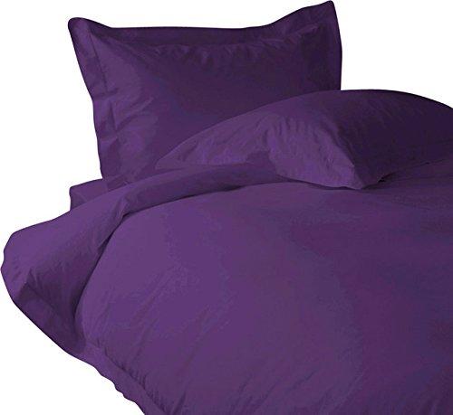 Lofty Sheets Queen Size-purple Solid 100% Egyptian Cotton Sheet Set in 500 Thread Count