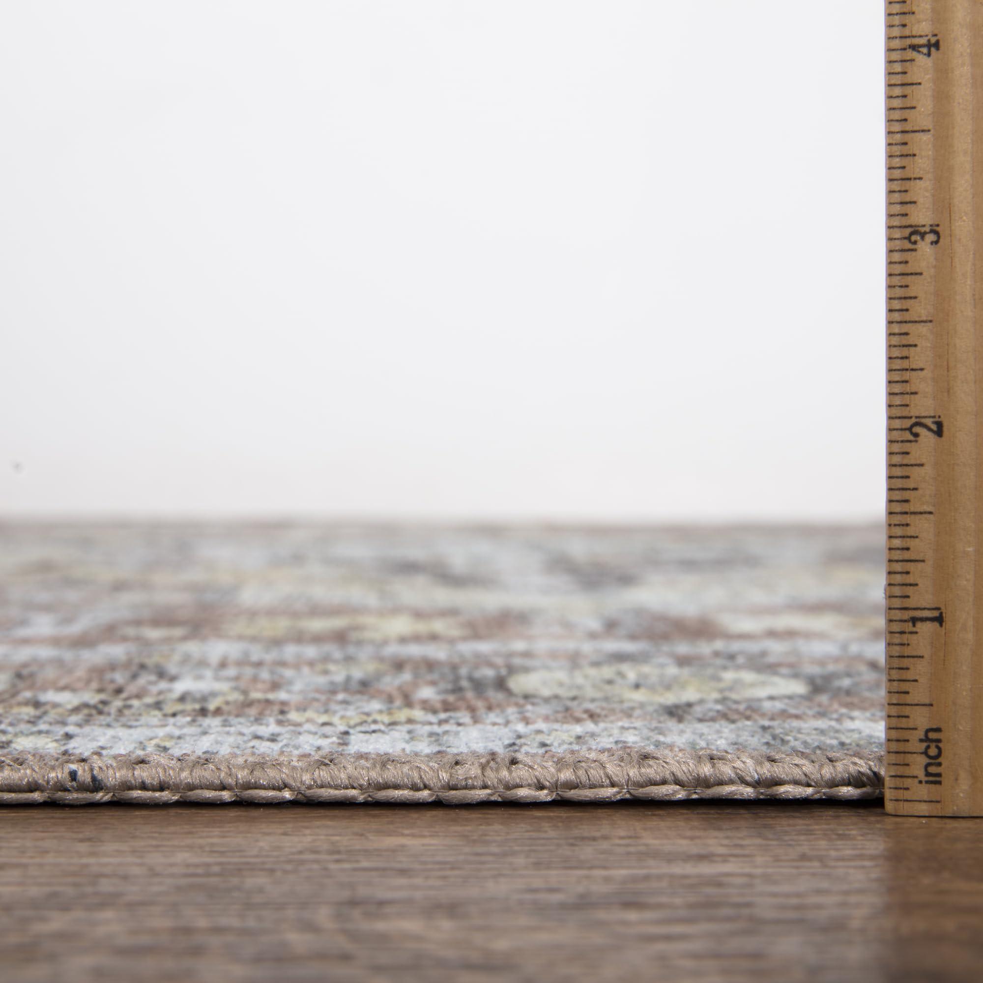 Bloom Rugs Bloom Rugs Washable Non-Slip 6' x 9' Rug - Blush/Beige Traditional Medallion Area Rug for Living Room, Bedroom, Dining Room, and Kitchen - Exact Size: 6' x 9'