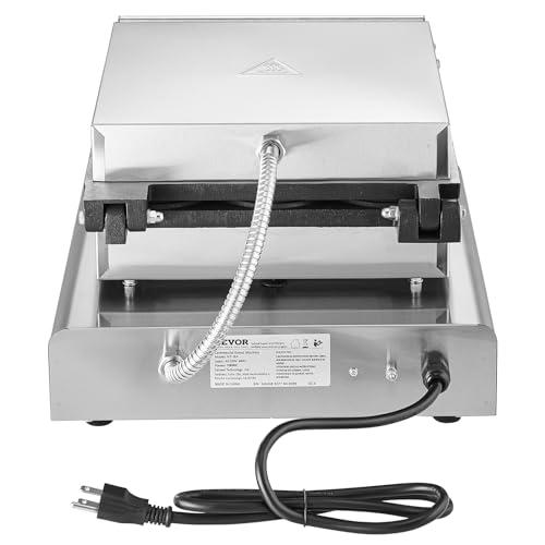 VEVOR VEVOR Electric Donut Maker, 2000W Commercial Doughnut Machine with Non-stick Surface, 9 Holes Double-Sided Heating Waffle Machine Makes 9 Doughnuts, Temperature 122-572, for Restaurant and Home Use