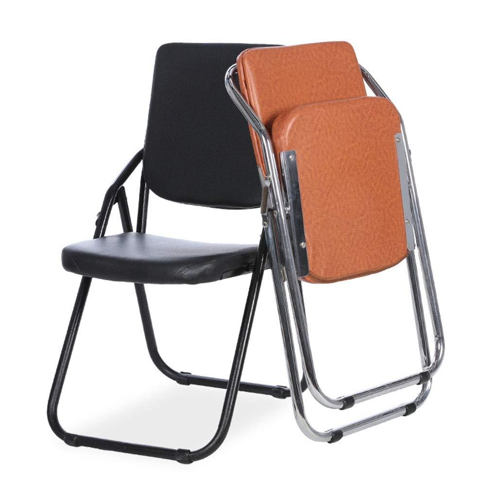 LINSANK LINSANK Furniture Folding Chairs Double Support Folding Chair Can Be Easily Used School Office Bedroom/Brown/53X46X86Cm