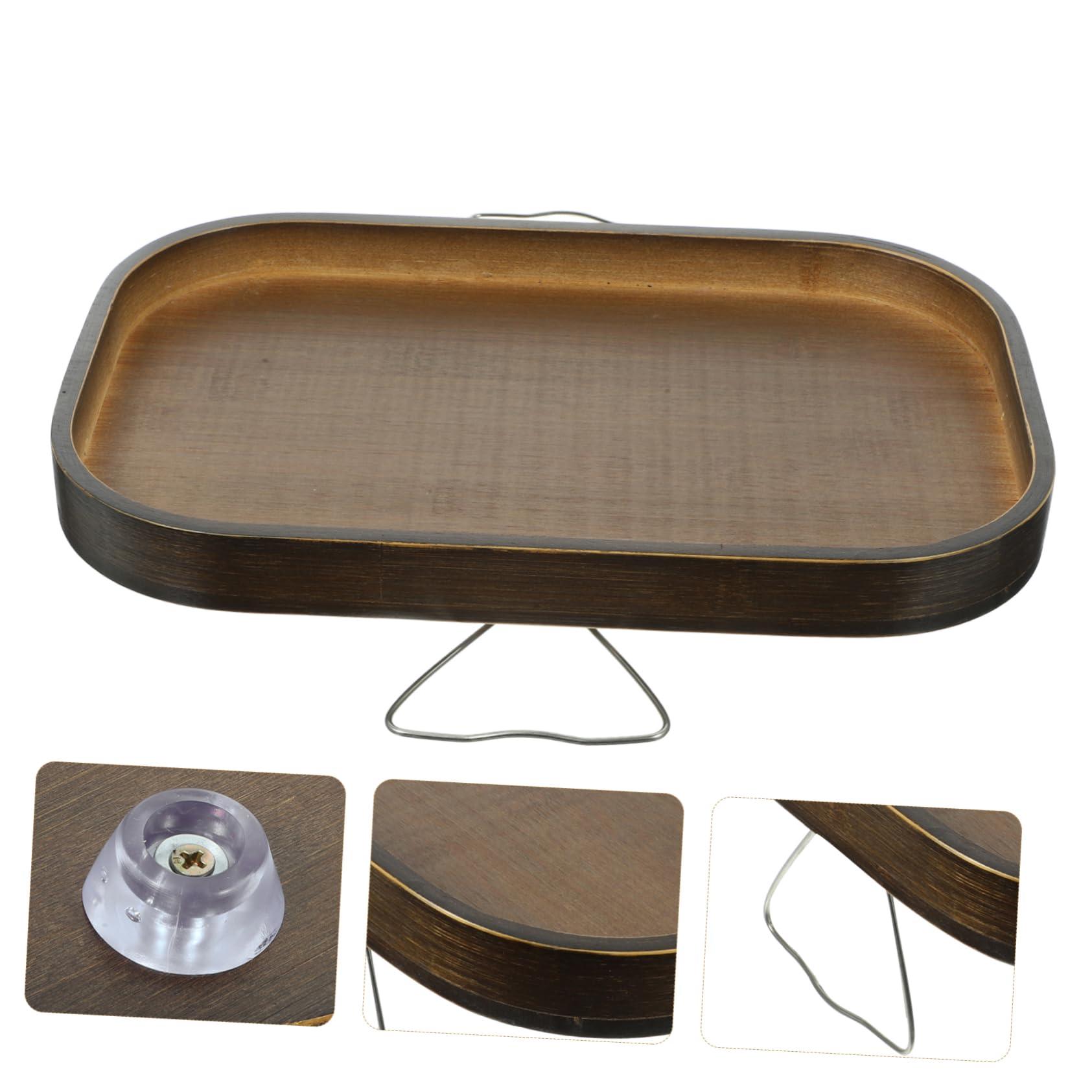 CONGARTENO CONGARTENO Bamboo Arm Rest Table for Couch Clip on Tray Couch Table Armrest Square 33x22