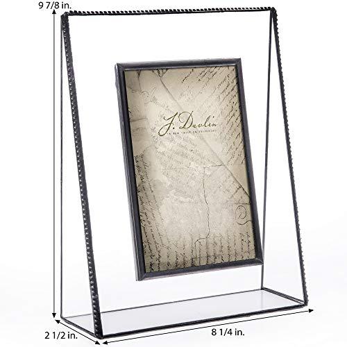 J Devlin Glass Art J Devlin Clear Engraved Glass Picture Frame - I Love You Bushel and a Peck Message Available in Several Sizes Landscape or Portrait (5x7 Vertical Photo)