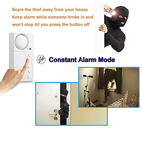 Umiitto Fridge Door Alarm with Delay Upgrade 3/15/30/60 Seconds Security Window/Door Alarm for Home Safety Loud 108dB Freeze Door Open Chime Refrigerator Alert (1 Set)