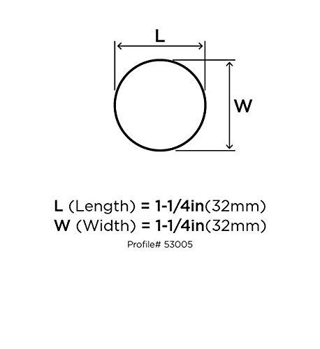 Amerock Amerock, Oil Rubbed Bronze | 1-1/4 inch (32 mm) Diameter | Edona | 1 Pack | Drawer Knob | Cabinet Hardware