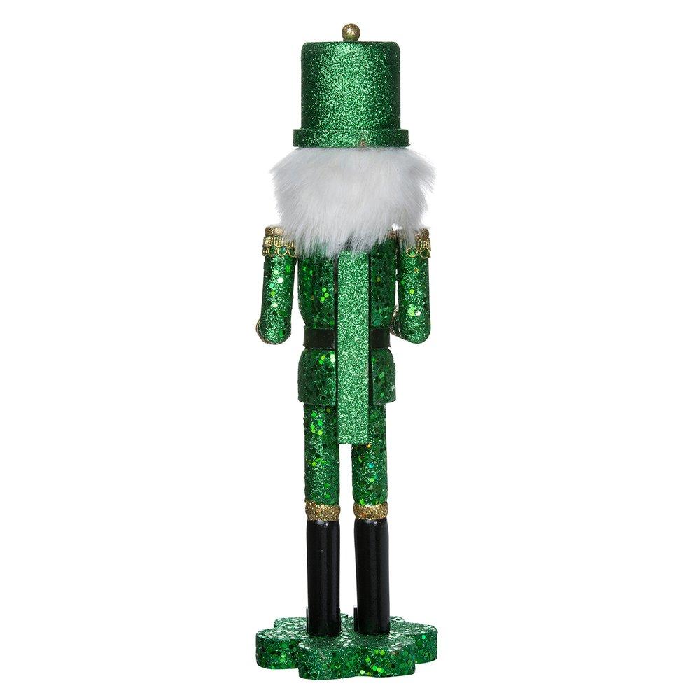 Kurt S. Adler Kurt Adler 15-Inch Wooden Irish Nutcracker on Shamrock Base