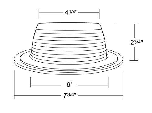 NICOR Lighting NICOR Lighting 6 inch White Recessed Baffle Trim with 1 inch Trim Ring, Fits 6 inch Housings (17511-1)