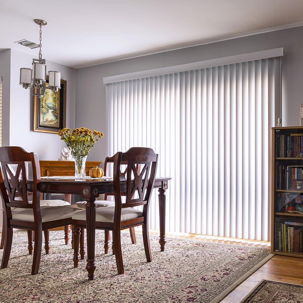 California Blinds Company Vertical Blinds Replacement Headrail Track Custom Made to Your Size, Stack, and Control Type - Complete with Brackets and Hardware (67.5 inches)
