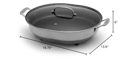 Cuisinart Cuisinart CSK-150 1500-Watt Nonstick Oval Electric Skillet,Brushed Stainless