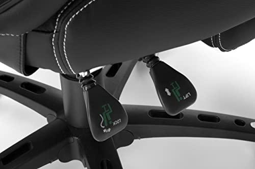 RESPAWN RESPAWN 110 Ergonomic Gaming Chair with Footrest Recliner - Racing Style High Back PC Computer Desk Office Chair - 360 Swivel, Adjustable Lumbar Support, Headrest Pillow, Padded Armrests - 2021 White