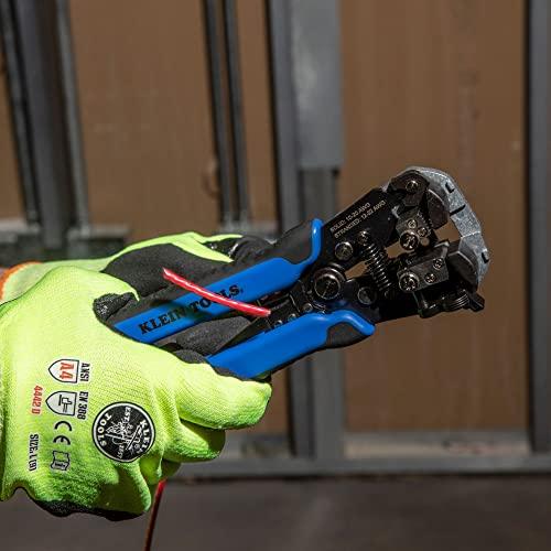 Klein Tools Klein Tools 11061 Self-Adjusting Wire Stripper / Cutter, Heavy Duty, for 10-20 AWG Solid, 12-22 AWG Stranded, and Romex Wire 12/2 and 14/2