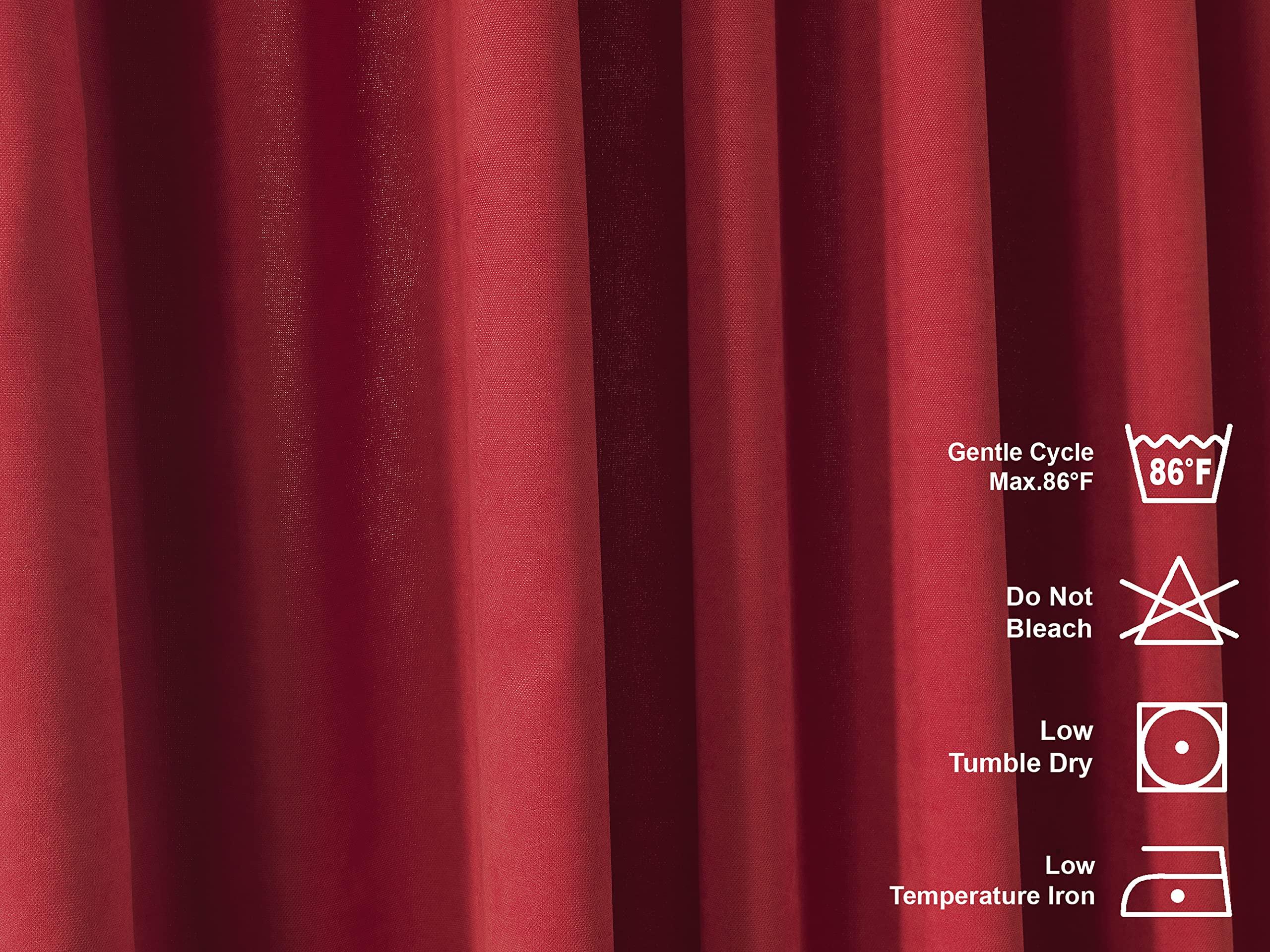 CASANEMA CASANEMA Extra Long Faux Velvet Look Thermal Insulated 100% Blackout Linening Room Darkening Noise Reducing (1 Panel) Hanging Back Tab 5-25 Feet Custom Made Curtains - Made in Turkey