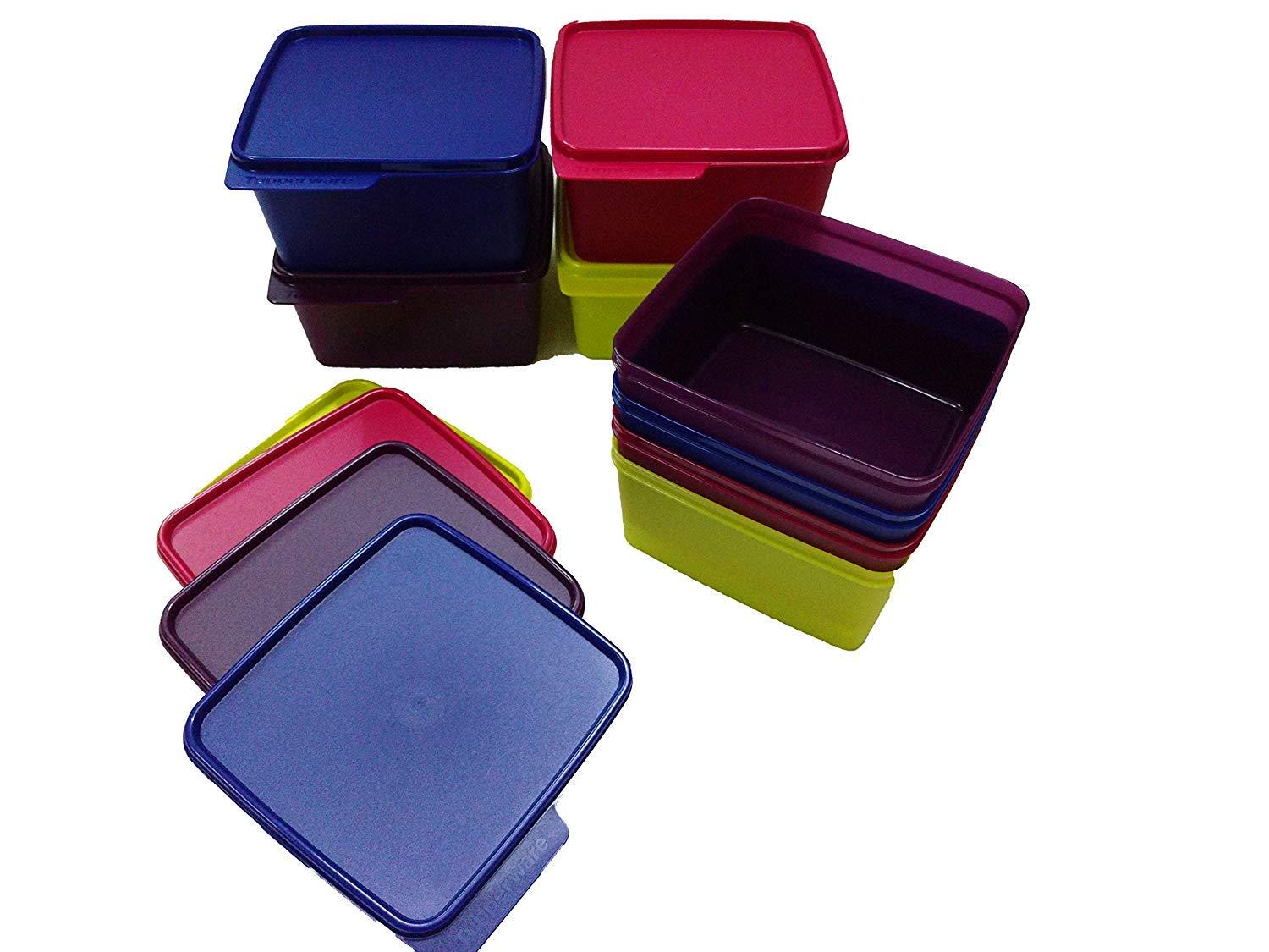 Tupperware Tupin Tupperware Keep Tab Plastic Container Set, 1.2 litres (Set of 8)