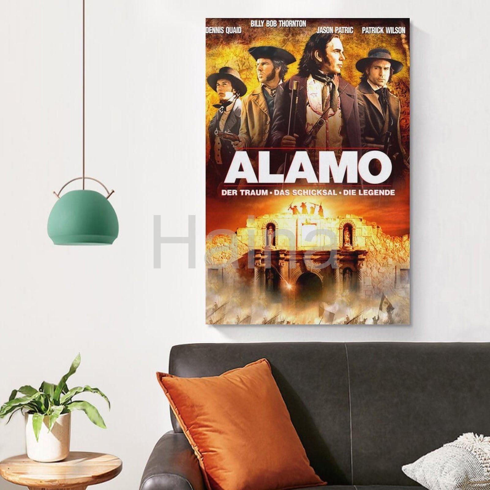 DFGSRYET DFGSRYET The Alamo Movie Poster (2004) 2 Canvas Painting Wall Art Poster for Bedroom Living Room Decor 08x12inch(20x30cm), Unframe-style