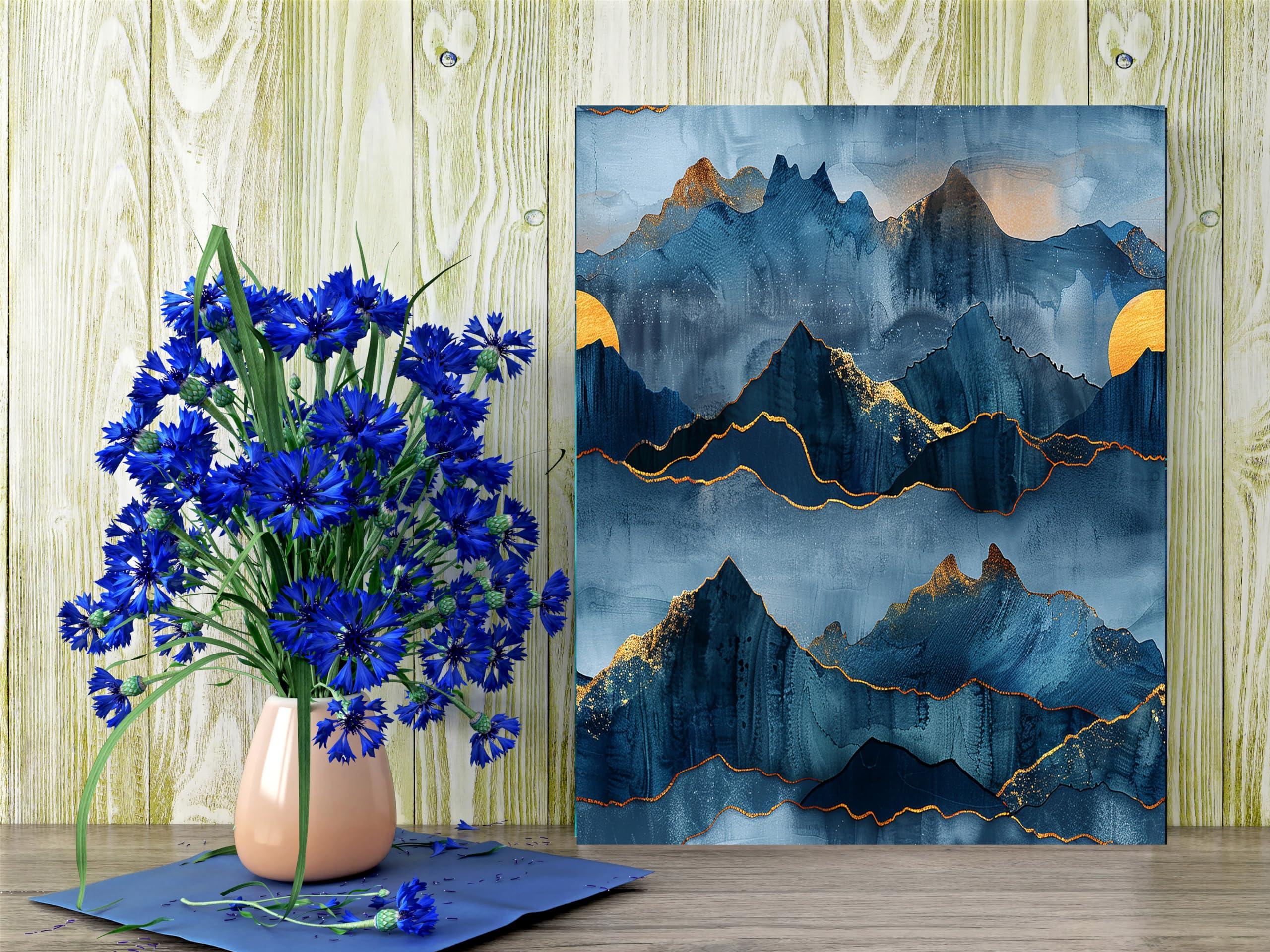 Twisted R Design 11x14 Landscape Wall Art Canvas Print (Midnight Mountains)