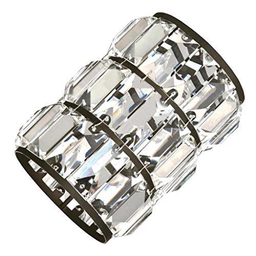 Westinghouse Westinghouse 8507800 Crystal Prism Cylinder Shade, Oil Rubbed Bronze