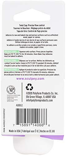 Sculpey Sculpey Oven Bake Clay Adhesive, Non Toxic, 2 fl oz. bottle with precise flow twist cap. Great for gluing polymer clay to itself and porous surfaces.