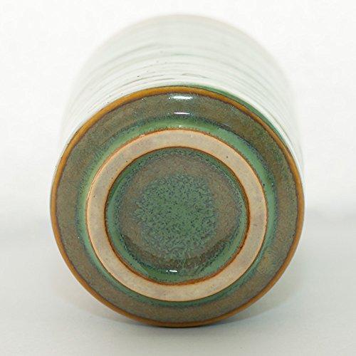 ISSIKI JAPAN Ceramic Japanese tea cup, MINOYAKI, Aoshino, Chisuji, Yunomi (Set of 2) 5 fluid ounce