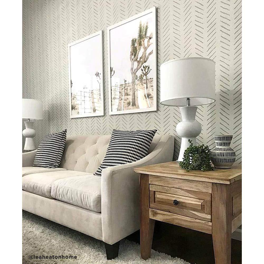 Cutting Edge Stencils Hand Drawn Chevron Wall StencilGeometric Stencil for Painting Walls Modern Stencils for Easy DIY Dcor Reusable Laser Cut Wall Stencil - Exclusive Stencil Designs from Cutting Edge Stencils