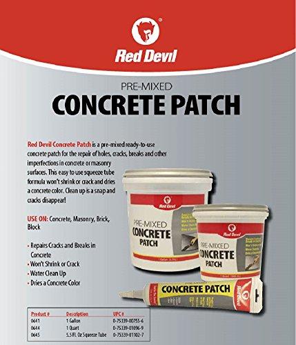 Red Devil Red Devil 0641 Pre-Mixed Concrete Patch, 1 Gallon, Pack of 1, Gray