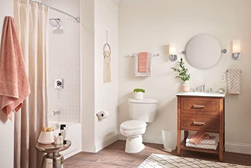 Moen Moen Genta Chrome Modern 24-Inch Wall Mount -Towel Holder Bathroom Single -Towel Bar, BH3824CH