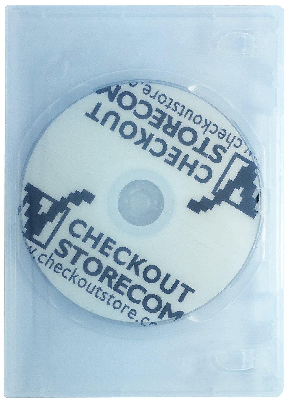 CheckOutStore CheckOutStore (200) Premium Standard Single 1-Disc DVD Cases 14mm (Clear)