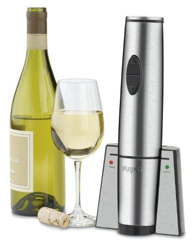 Waring Waring Commercial WWO120 Portable Electric Wine Bottle Opener with Recharging Station,Silver