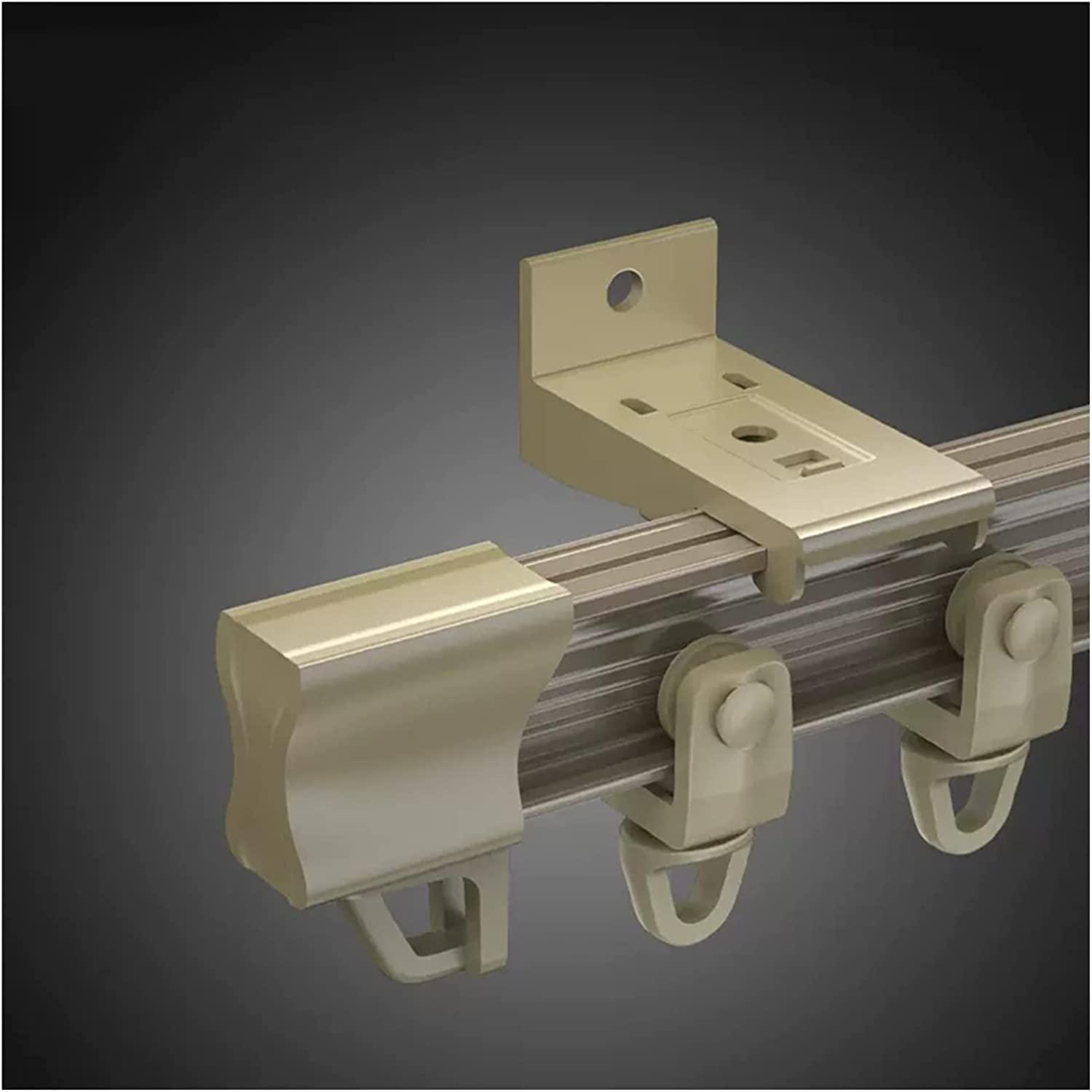 JYDQM Room Divider Ceiling Track Hospital Curtain Rail System, Bendable/Flexible Ceiling Mounted Curtain Track for Patio Sliding Glass Door/Room Divider Curtain Rod ( Color : Champagne , Size : 13m/42.6ft )