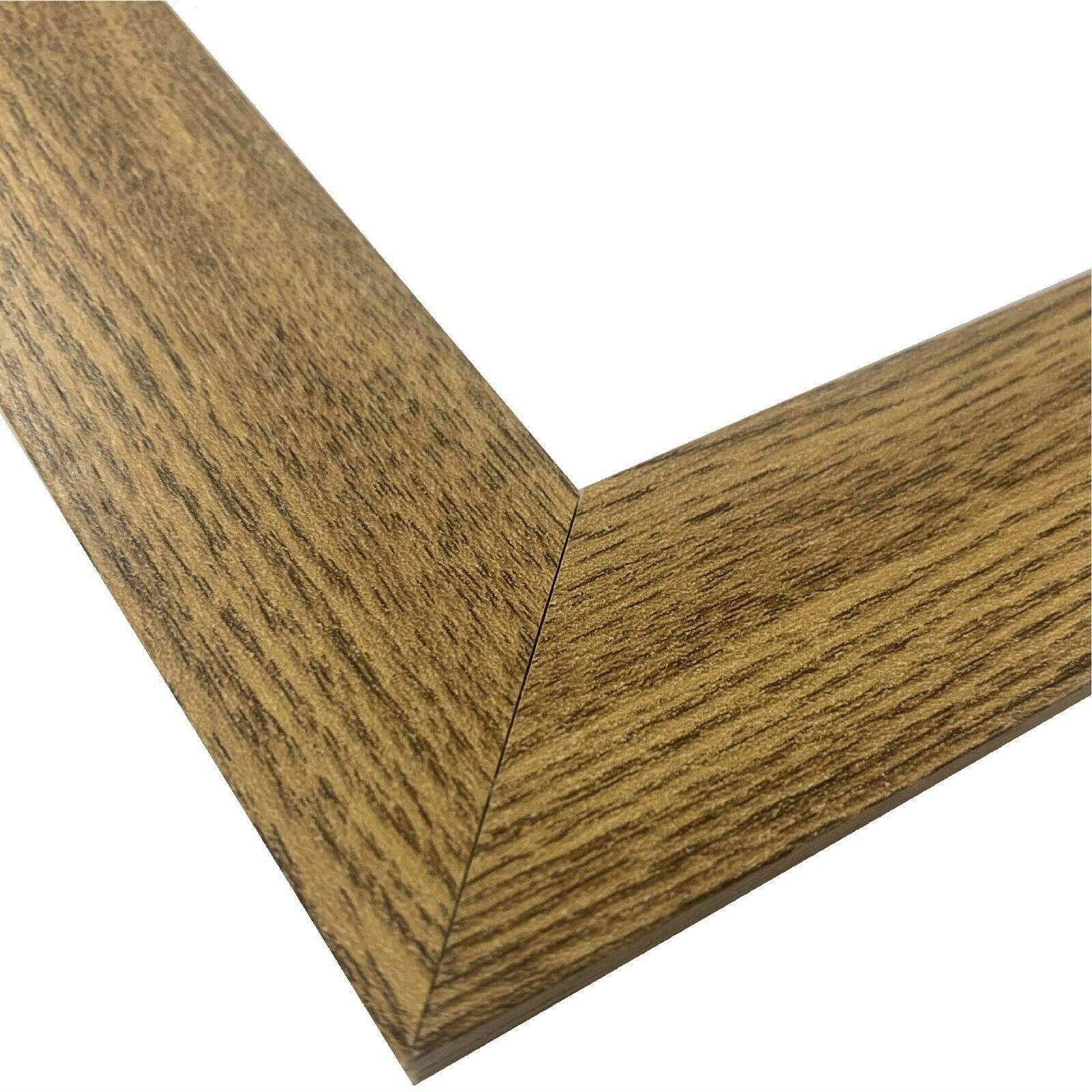 US Art US Art 13x24 Light Oak Flat 1.25 Inch, Smooth Wrapped Finish Wood Composite Wall Decor Picture Poster Frame