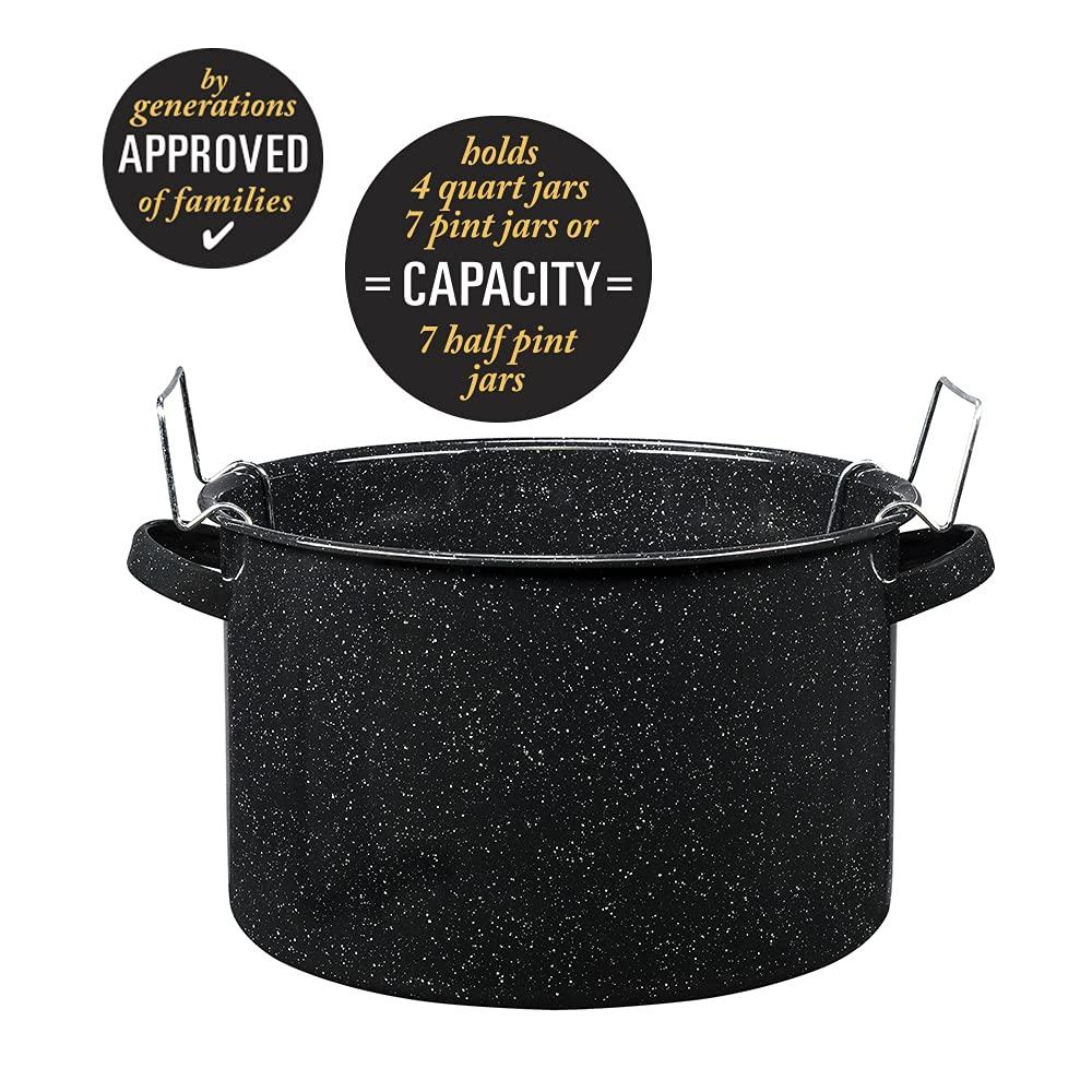 Granite Ware Granite Ware Enamel on Steel 12-Quart Water Bath Canner with Lid