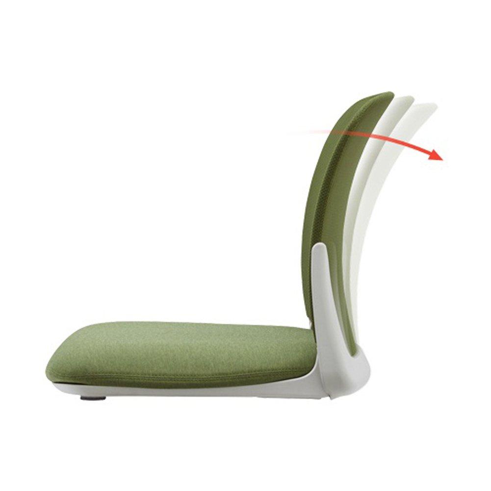 iRoom iRoom Plico Relaxing Tilting Function Ergonomic Foldable Floor Chair Adjustable Angle Back-Rest Stadium Seat (Green)