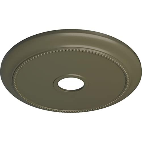 Ekena Millwork Ekena Millwork CM24CRPTF Crendon Ceiling Medallion, 24 1/8\"OD x 4 3/8\"ID x 2 1/4\"P, Hand-Painted Painted Turtle