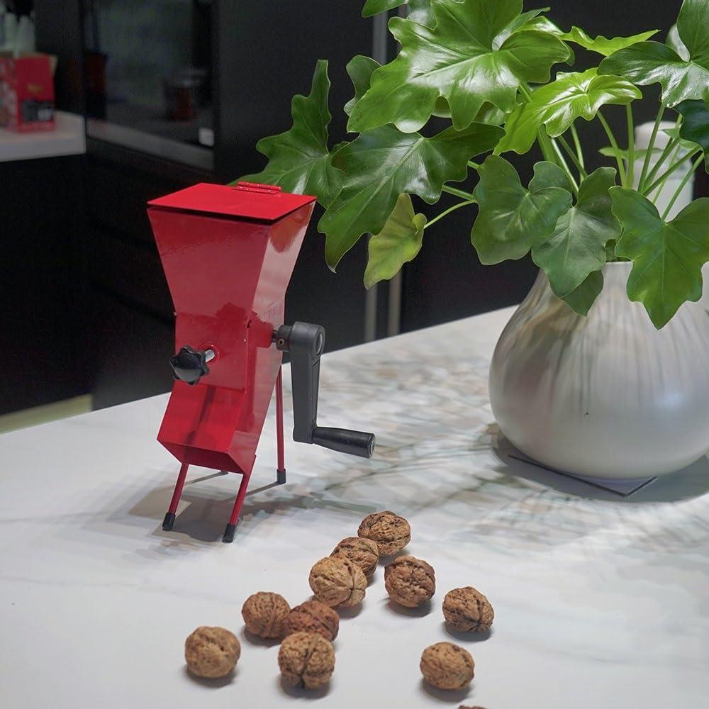 WAOCEO Nut Sheller Pecan Walnut Plier Multifunctional Nut Cracker Sheller Walnut Pliers Adjustable Walnut Nut Cracker Crushing Machine Durable Metal Nutcracker Cracker Tool Nut Cracker Sheller (Color : Silv