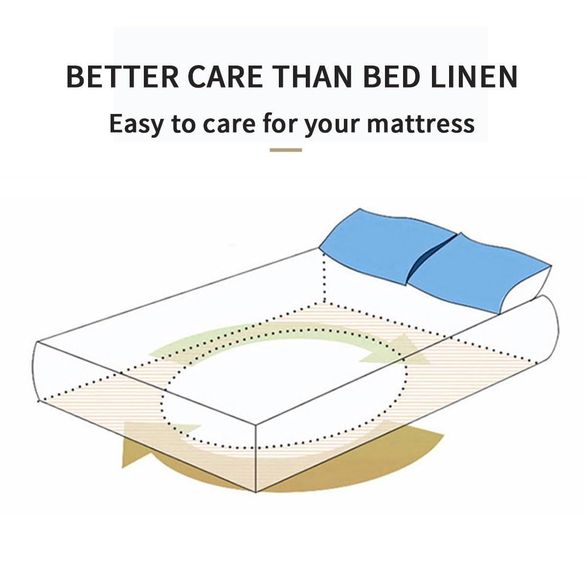 OBONG OBONG 100% Cotton Fitted Sheet Queen Size Cooling Weave Lightweight Bedcover Snug-Fit Crisp Deep Pocket Bedspreads (Color : F, Size : California King)