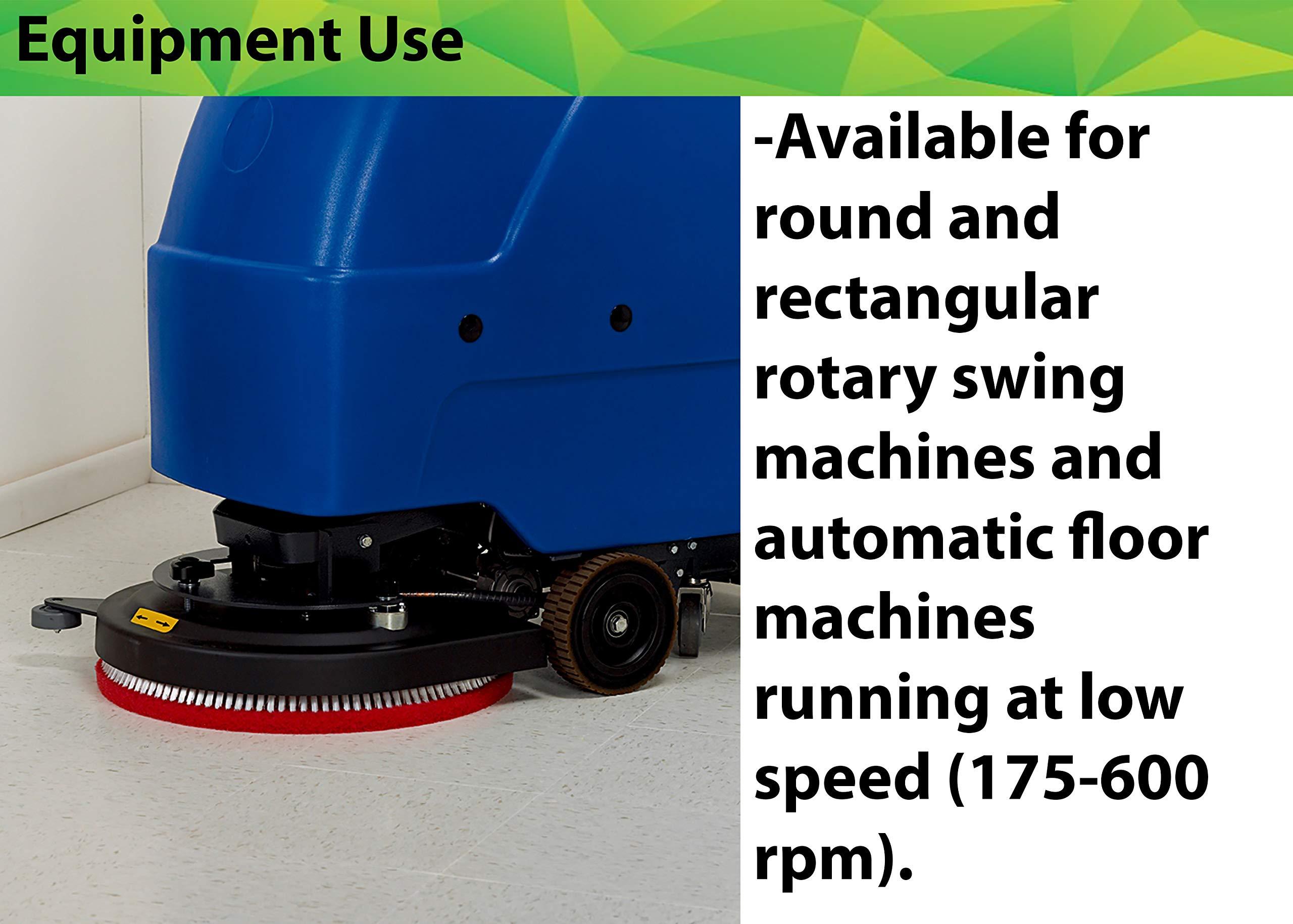 3M 3M White Super Polish Pad 4100, 10 in, 5/Case